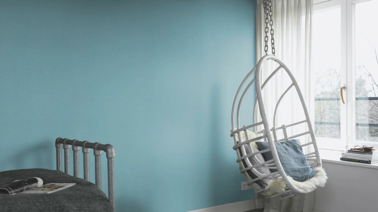 Rasch Uptown | 402469 | Papier Peint Intissé Uni | 0.53 M X 10.05 M | Bleu 3 Rasch Uptown | 402469 | Papier Peint Intissé Uni | 0.53 M X 10.05 M | Bleu – Image 3