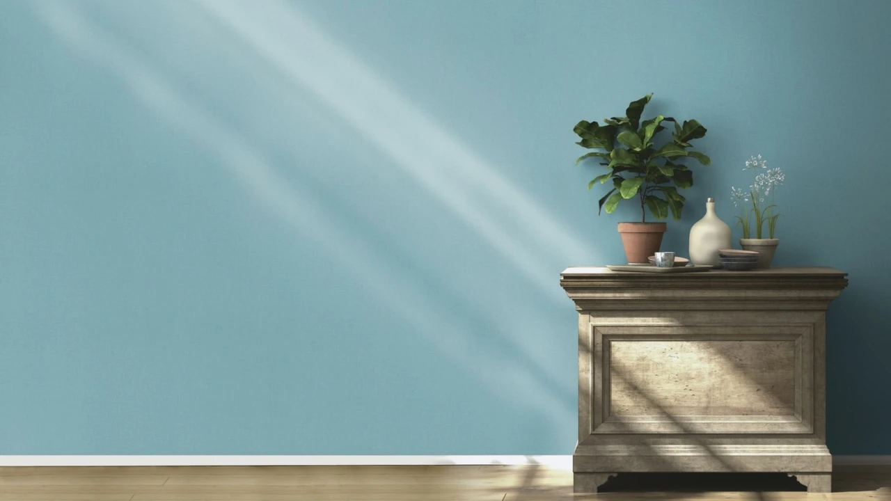 Rasch Uptown | 402469 | Papier Peint Intissé Uni | 0.53 M X 10.05 M | Bleu 4 Rasch Uptown | 402469 | Papier Peint Intissé Uni | 0.53 M X 10.05 M | Bleu – Image 4