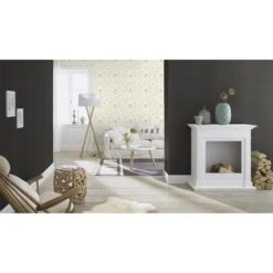 Rasch Club Botanique + Claas II | 531398 | Papier Peint Intissé Uni | 0.53 M X 10.05 M | Noir -Maison Décorer Magasin 531398 room 3