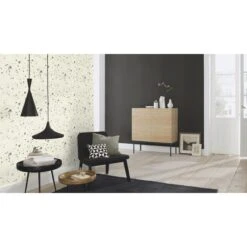 Rasch Club Botanique + Claas II | 531398 | Papier Peint Intissé Uni | 0.53 M X 10.05 M | Noir -Maison Décorer Magasin 531398 room 4