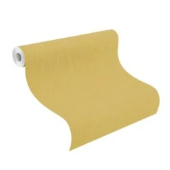 Rasch BARBARA Home Collection II | 537192 | Papier Peint Intissé Uni | 0.53 M X 10.05 M | Jaune -Maison Décorer Magasin 537192 roll 1