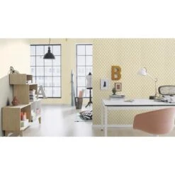 Rasch Denzo II | 607727 | Papier Peint Intissé Uni | 0.53 M X 10.05 M | écru -Maison Décorer Magasin 607727 room 5