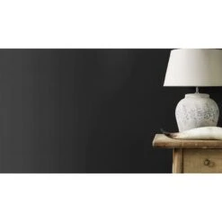 Rasch Selection Vinyl/Vlies | 610376 | Papier Peint Intissé Uni | 0.53 M X 10.05 M | Noir -Maison Décorer Magasin 610376 room 3