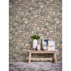 A.S. Creation Il Decoro | 692412 | Papier Peint Imitation Brique Pierre En Papier | Marron -Maison Décorer Magasin 692412 3