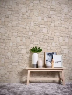 A.S. Creation Dekora Natur 6 | 692429 | Papier Peint Imitation Brique Pierre En Papier | Beige -Maison Décorer Magasin 692429 3 1