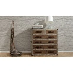 A.S. Creation Elements | 707116 | Papier Peint Intissé Pierre Brique | 0.53 M X 10.05 M | Gris -Maison Décorer Magasin 707116 5