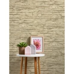 A.S. Creation Elements | 707130 | Papier Peint Intissé Pierre Brique | 0.53 M X 10.05 M | Beige -Maison Décorer Magasin 707130 6