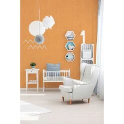 A.S. Creation Boys & Girls 6 | 758828 | Papier Peint Papier Uni | 0.53 M X 10.05 M | Orange -Maison Décorer Magasin 758828 4