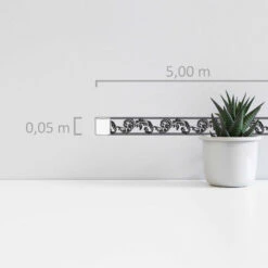 A.S. Creation Stick Ups | 904317 | Frise En Papier Peint Intissé | 0.05 M X 5 M | Noir -Maison Décorer Magasin 904317 2