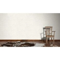 A.S. Creation Elements | 907851 | Papier Peint Intissé Pierre Brique | 0.53 M X 10.05 M | Blanc -Maison Décorer Magasin 907851 2