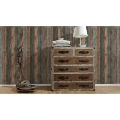 A.S. Creation Elements | 908612 | Papier Peint Bois Intissé | 0.53 M X 10.05 M | Marron -Maison Décorer Magasin 908612 4