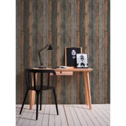 A.S. Creation Elements | 908612 | Papier Peint Bois Intissé | 0.53 M X 10.05 M | Marron -Maison Décorer Magasin 908612 7