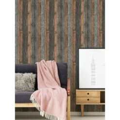 A.S. Creation Elements | 908612 | Papier Peint Bois Intissé | 0.53 M X 10.05 M | Marron -Maison Décorer Magasin 908612 8