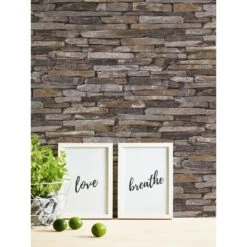 A.S. Creation Elements | 914217 | Papier Peint Intissé Pierre Brique | 0.53 M X 10.05 M | Marron -Maison Décorer Magasin 914217 6