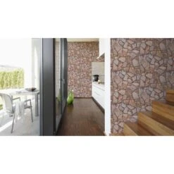 A.S. Creation Elements | 927316 | Papier Peint Intissé Pierre Brique | 0.53 M X 10.05 M | Marron -Maison Décorer Magasin 927316 4