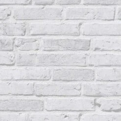 A.S. Creation Elements | 942832 | Papier Peint Intissé Pierre Brique | 0.53 M X 10.05 M | Gris