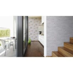 A.S. Creation Elements | 942832 | Papier Peint Intissé Pierre Brique | 0.53 M X 10.05 M | Gris -Maison Décorer Magasin 942832 4