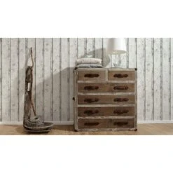 A.S. Creation Elements | 953701 | Papier Peint Bois Intissé | 0.53 M X 10.05 M | Blanc -Maison Décorer Magasin 953701 3