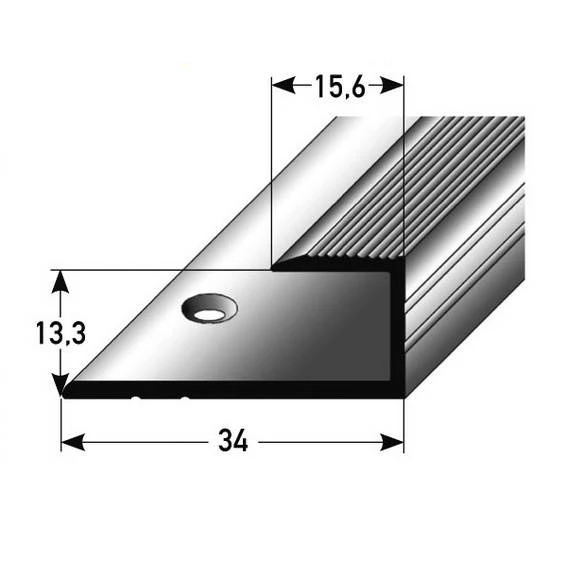 Profilé De Finition à Emboîter Pour Parquet | épaisseur 13,3 Mm | Aluminium Anodisé 1 Profilé De Finition à Emboîter Pour Parquet | épaisseur 13,3 Mm | Aluminium Anodisé