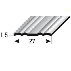Barre De Seuil | 27 Mm | Type: 439 En Inox Avec Profile Ondulé