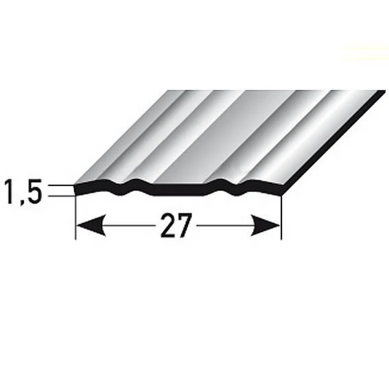 Barre De Seuil | 27 Mm | Type: 439 En Inox Avec Profile Ondulé 1 Barre De Seuil | 27 Mm | Type: 439 En Inox Avec Profile Ondulé
