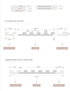 Mardom | Panneaux Acoustiques 3D "0050" | H: 2700 Mm X B: 120 Mm | Chêne Classique | Moderne -Maison Décorer Magasin Aufbau 1 scaled
