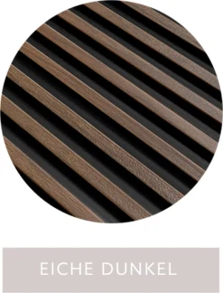 Mardom | Panneaux Acoustiques 3D "0048" | H: 2700 Mm X B: 120 Mm | Chêne Foncé | Moderne -Maison Décorer Magasin Eiche Dunkel scaled