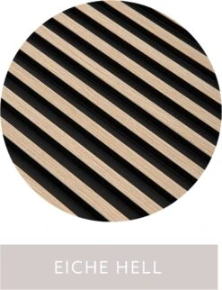 Mardom | Panneaux Acoustiques 3D "0046" | H: 2700 Mm X B: 120 Mm | Chêne Clair | Moderne -Maison Décorer Magasin Eiche Hell