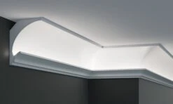 Moulure De Plafond Chic KD201 | 115 X 90 Mm | Polyuréthane HD, Résistant, éclairage Indirect
