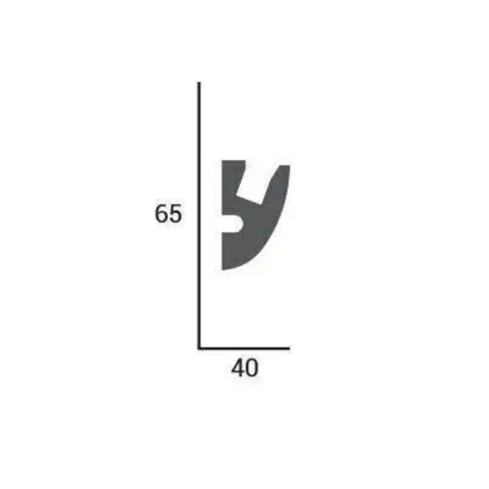 Elite Decor | Lichtleiste KD303 | Polystyrol | 40 X 65 X 1150 Mm | Weiß | Styropor Zierleiste 2 Elite Decor | Lichtleiste KD303 | Polystyrol | 40 X 65 X 1150 Mm | Weiß | Styropor Zierleiste – Image 2