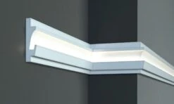 Elite Decor | Lichtleiste KD401 | Polystyrol | 35 X 125 X 1150 Mm | Weiß | Styropor Zierleiste