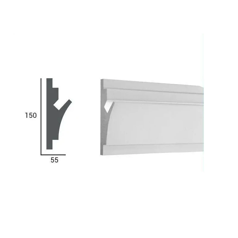 Moulure De Plafond | 150 Mm X 55 Mm | XPS | Moulure Courte | KD402 | Moulure Lumineuse 1 Moulure De Plafond | 150 Mm X 55 Mm | XPS | Moulure Courte | KD402 | Moulure Lumineuse
