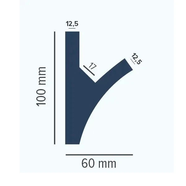 Angle Intérieur De Moulure LED KD407 En Polyuréthane 1 Angle Intérieur De Moulure LED KD407 En Polyuréthane