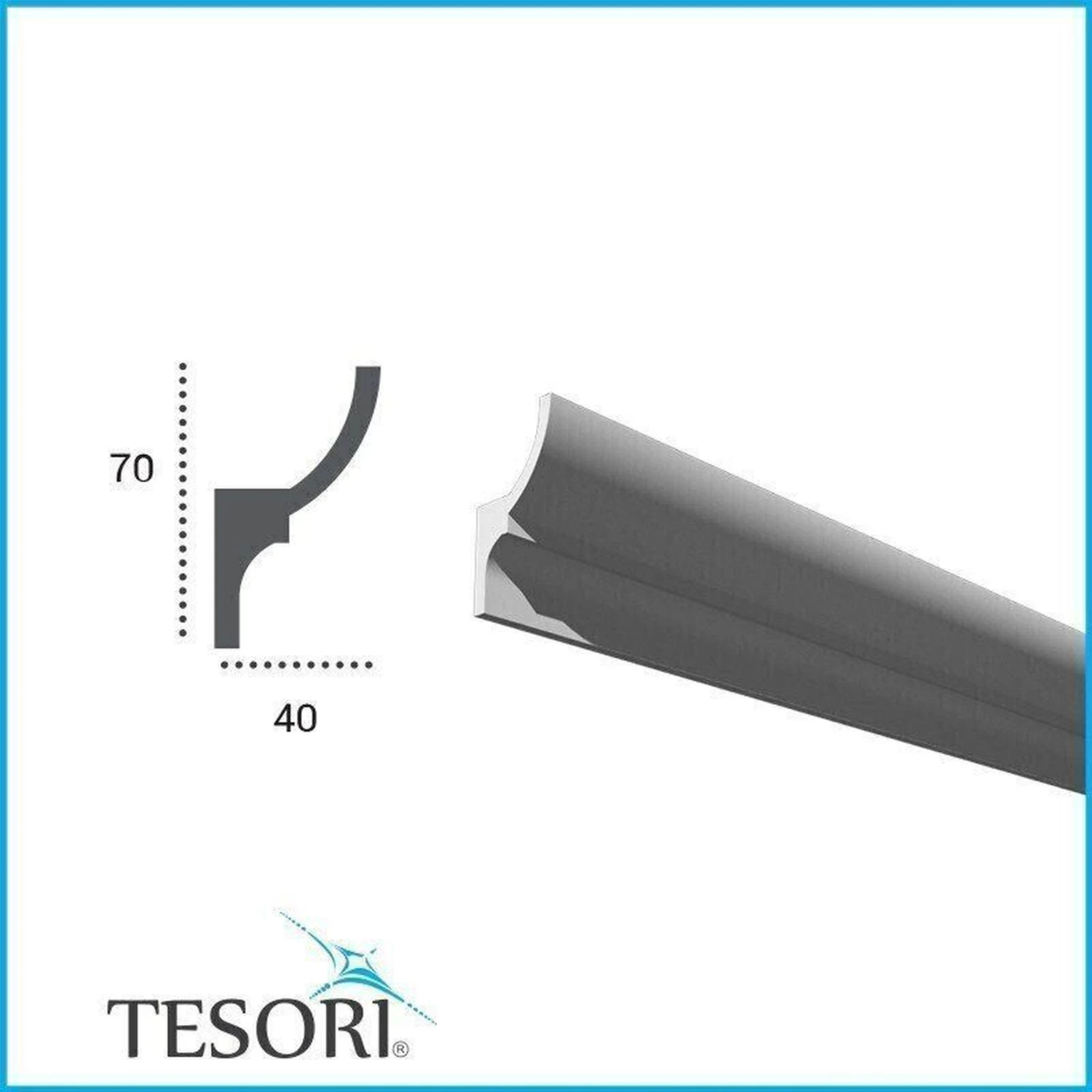 Angle Extérieur De Moulure LED KF701 En Polyuréthane 2 Angle Extérieur De Moulure LED KF701 En Polyuréthane – Image 2