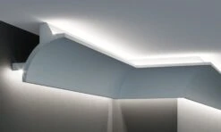 Angle Intérieur De Moulure LED KF706 En Polyuréthane