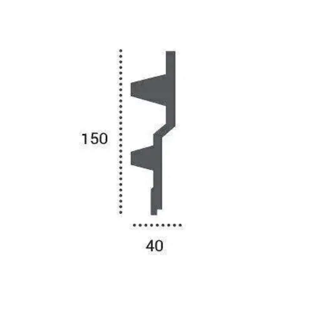 Elite Decor | Lichtleiste KF709 | Polystyrol | 40 X 150 X 2000 Mm | Weiß | Styropor Zierleiste 2 Elite Decor | Lichtleiste KF709 | Polystyrol | 40 X 150 X 2000 Mm | Weiß | Styropor Zierleiste – Image 2