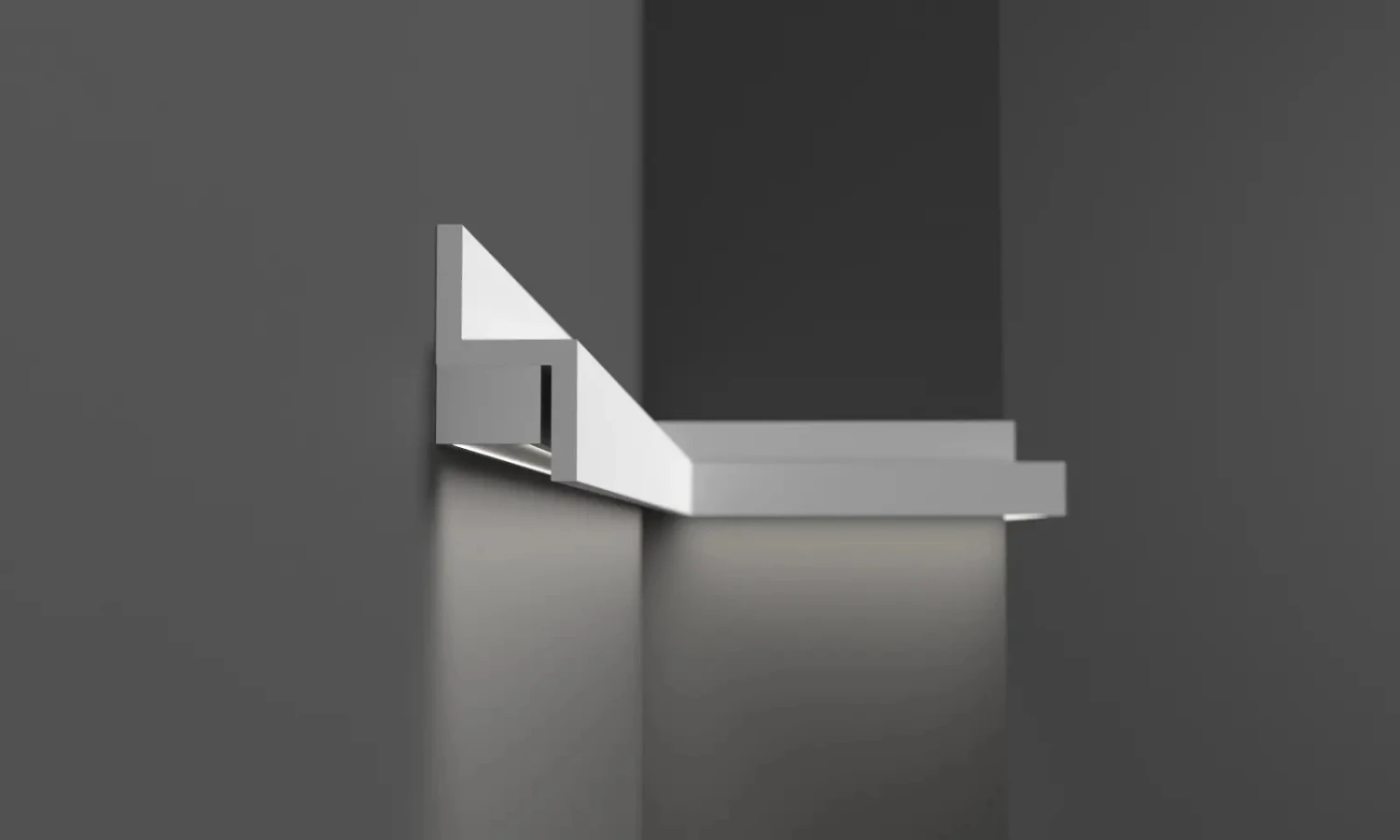 Elite Decor | Lichtleiste KH902 | Polystyrol | 22 X 40 X 2000 Mm | Weiß | Styropor Deckenleiste 4 Elite Decor | Lichtleiste KH902 | Polystyrol | 22 X 40 X 2000 Mm | Weiß | Styropor Deckenleiste – Image 4