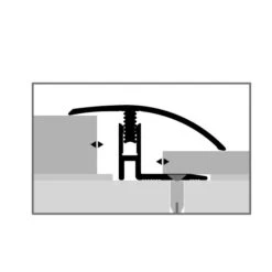 Küberit 559 Mono-Clip | Barre De Seuil | Largeur:39 Mm | Seuil Pour Parquet | Épaisseur:12-17 Mm -Maison Décorer Magasin Kueb 605590020 PIKTO