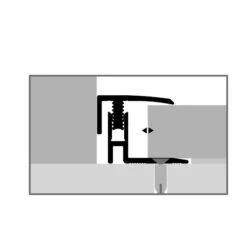 Küberit 560 Mono-Clip | Profilé D'arrêt | Largeur:21 Mm | Rattrapage Parquet | Épaisseur:12-17 Mm -Maison Décorer Magasin Kueb 605600020 PIKTO