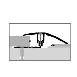 Küberit 386 XXL PPS-Champion 4.0 | Barre De Seuil Stratifié | Largeur:56 Mm | Épaisseur Sol:7-18 Mm -Maison Décorer Magasin Kueb 8186020 PIKTO