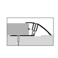 Küberit 886 PPS-Champion Flex | Profilé De Rattrapage Flexible Parquet| Epaisseur:7-23 Mm -Maison Décorer Magasin Kueb 9886020 PIKTO