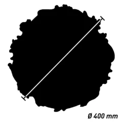 Rosace Classique Marbet R-7 | Ø 40 Cm | Polystyrène Léger Blanc