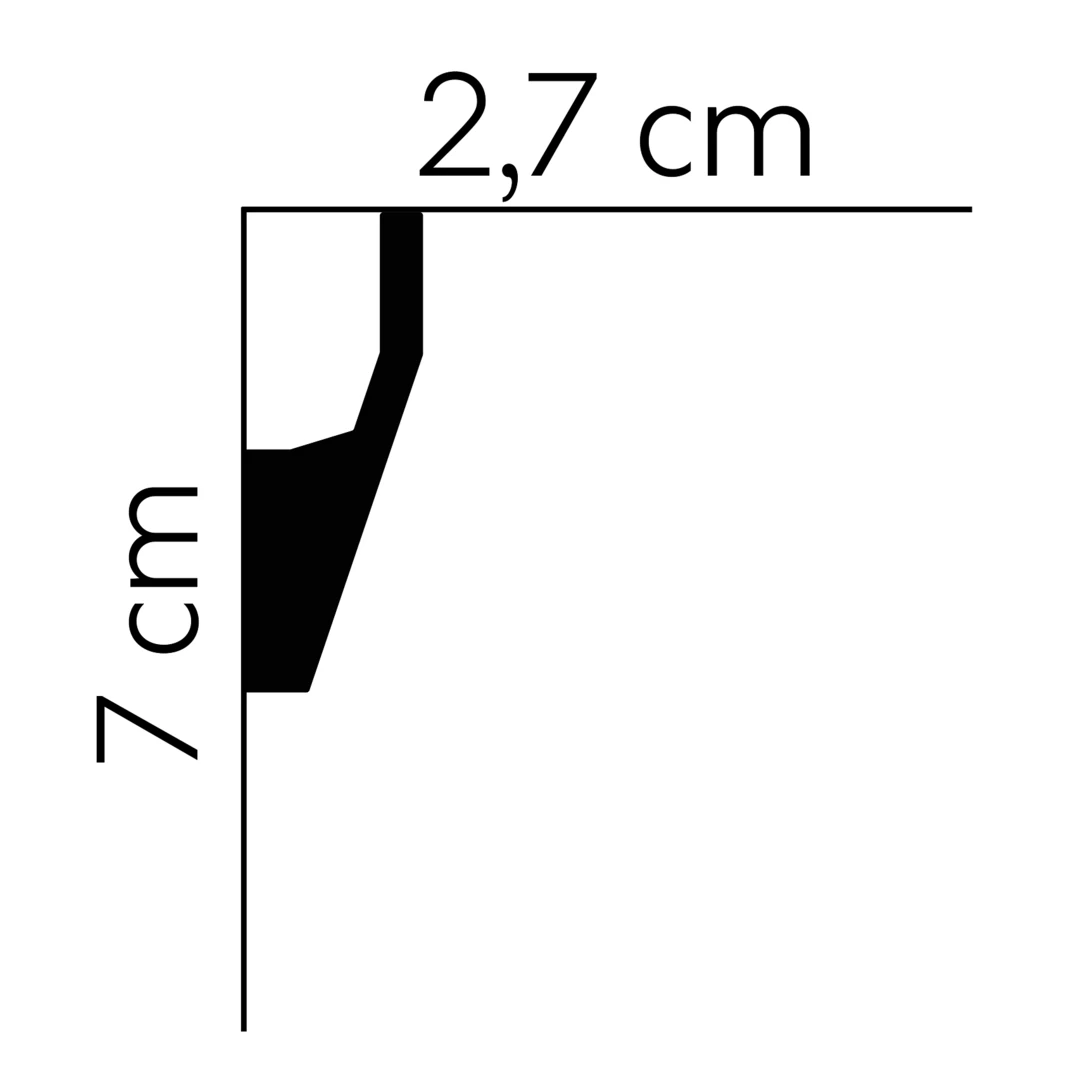 PROVISTON | LED Lichtleiste "NE118" | 27 X 70 X 2000 Mm | Weiß | Deckenleiste | Stuckleiste | Modern 1 PROVISTON | LED Lichtleiste "NE118" | 27 X 70 X 2000 Mm | Weiß | Deckenleiste | Stuckleiste | Modern