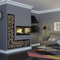 PROVISTON | LED Lichtleiste "NE362" | 86 X 172 X 2000 Mm | Weiß | Deckenleiste | Stuckleiste -Maison Décorer Magasin MD362 4