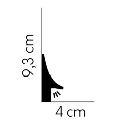 Plinthe Lumineuse QL007 Mardom Decor | Plinthe LED En Polyuréthane Résistant Pour éclairage Indirect