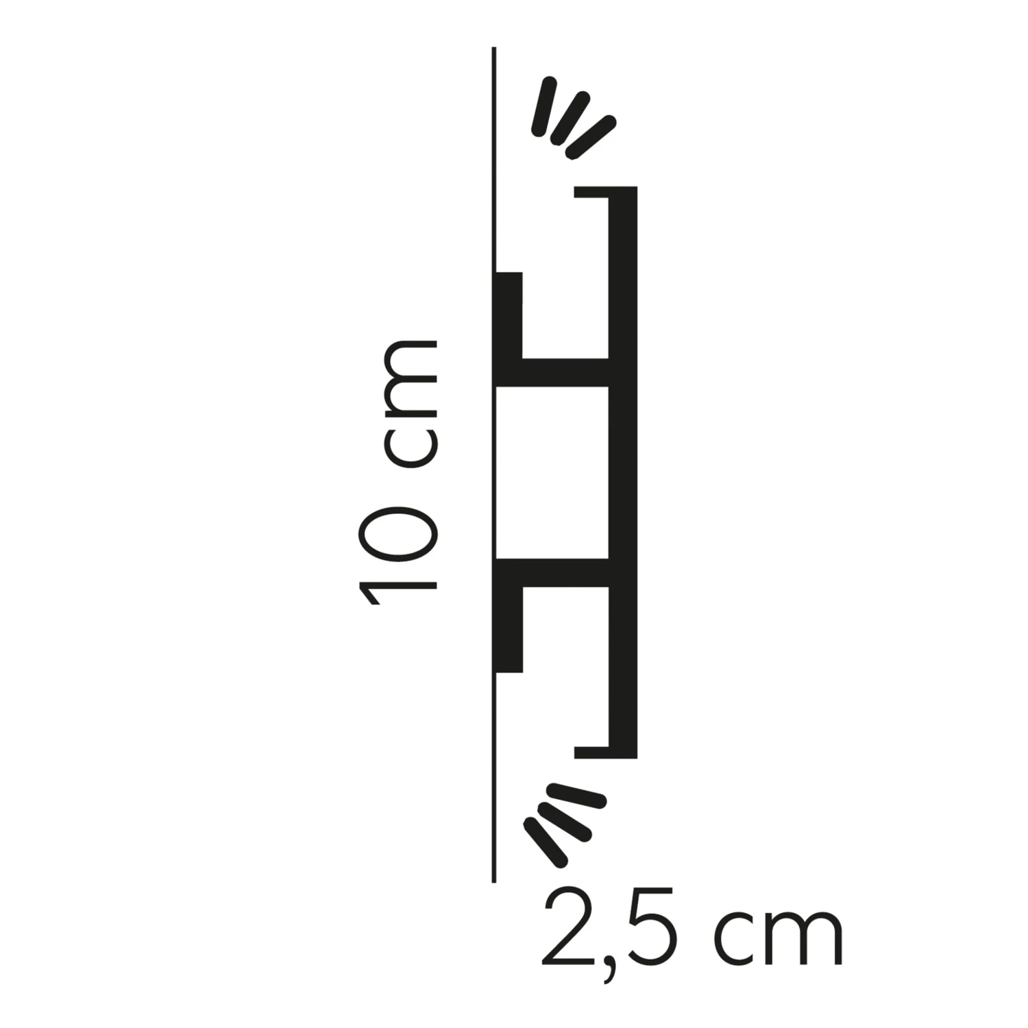 Moulure LED Sublime QL017 | 25 X 100 Mm | Polyuréthane HD, Résistant, éclairage Indirect 1 Moulure LED Sublime QL017 | 25 X 100 Mm | Polyuréthane HD, Résistant, éclairage Indirect