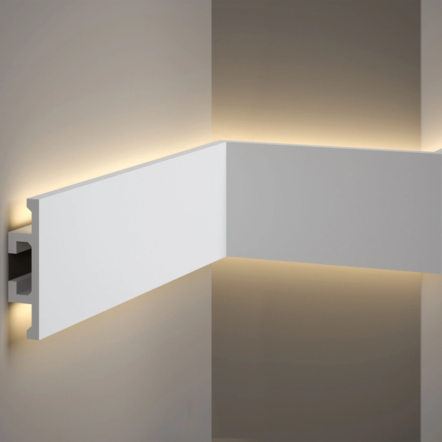 Moulure LED Sublime QL017 | 25 X 100 Mm | Polyuréthane HD, Résistant, éclairage Indirect 2 Moulure LED Sublime QL017 | 25 X 100 Mm | Polyuréthane HD, Résistant, éclairage Indirect – Image 2