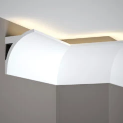 Corniche Cache Rideaux LED | QL011 | 91 X 130 Mm | Polyuréthane Résistant -Maison Décorer Magasin Mardom QL011 Vorhangleisten 4