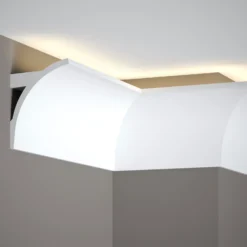 Corniche Cache Rideaux LED | QL011 | 91 X 130 Mm | Polyuréthane Résistant -Maison Décorer Magasin Mardom QL011 Vorhangleisten 4 scaled