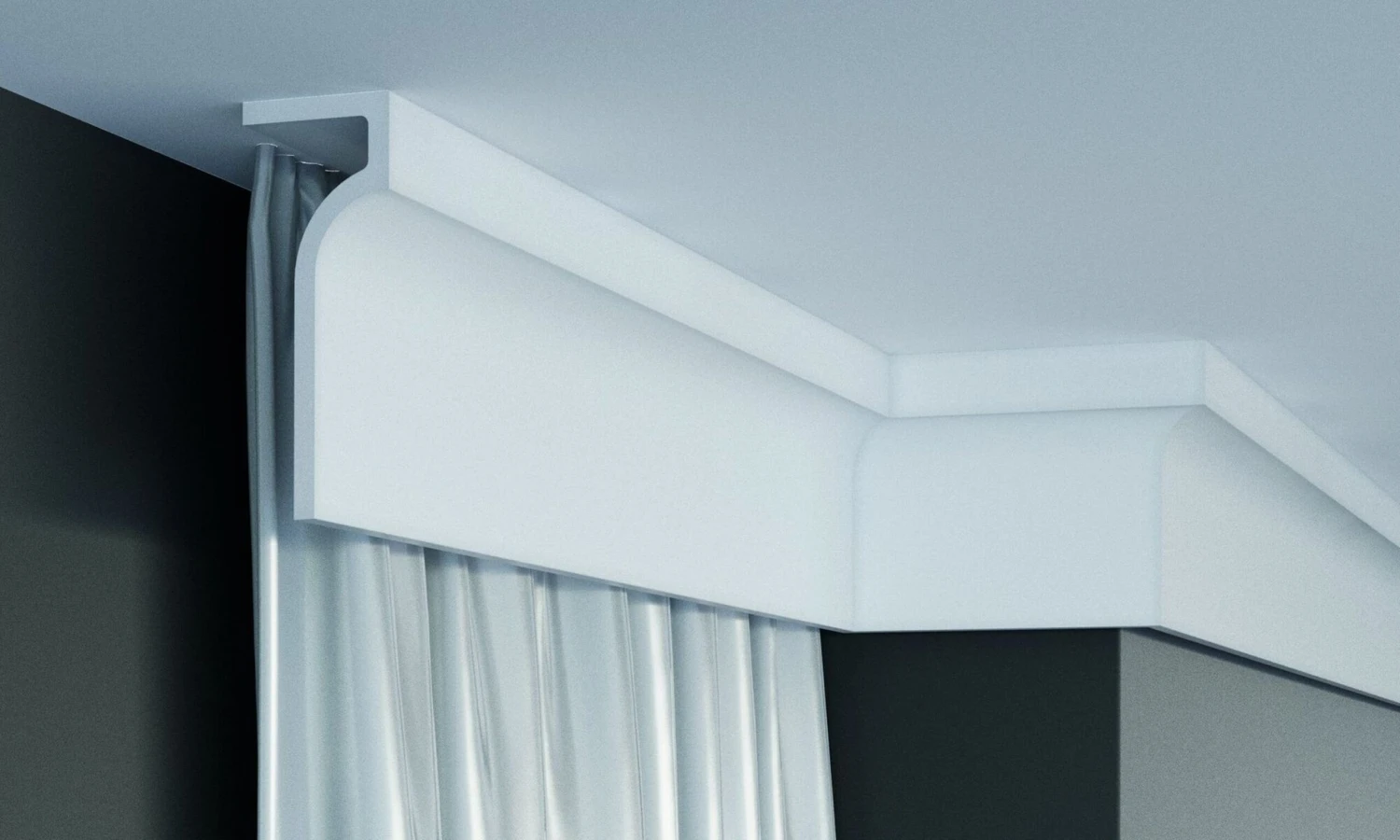 Angle Extérieur De Moulure LED P891 En Polyuréthane 1 Angle Extérieur De Moulure LED P891 En Polyuréthane